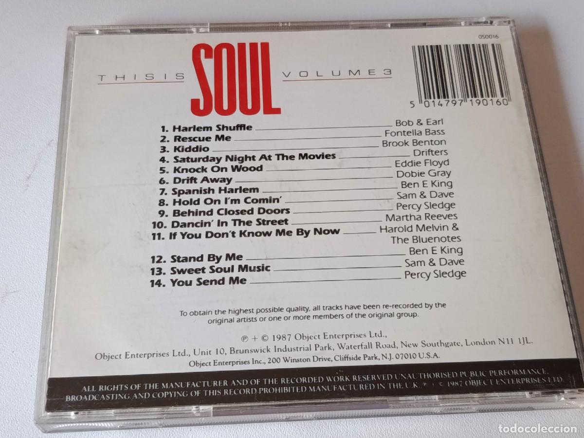 CDs de m&uacute;sica: CD THIS IS SOUL VOLUME 3 - Foto 2