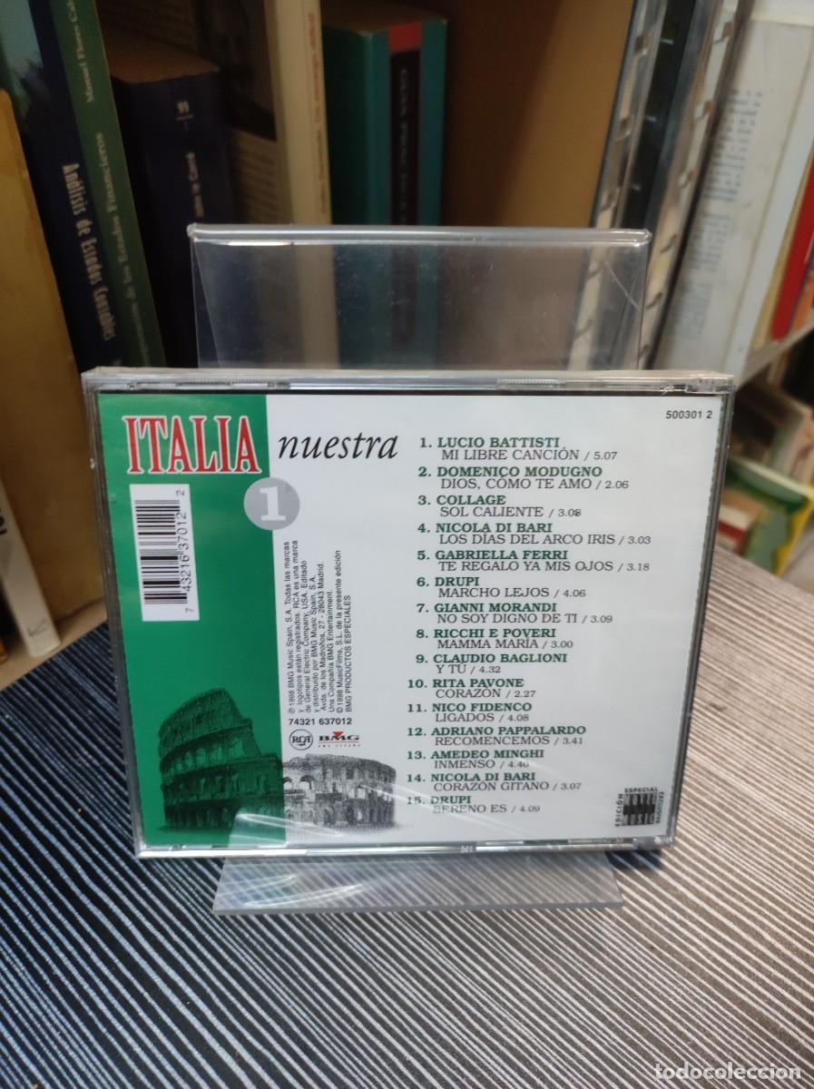 CDs de m&uacute;sica: Italia Nuestra 1 VERSIONES ORIGINALES - Foto 2
