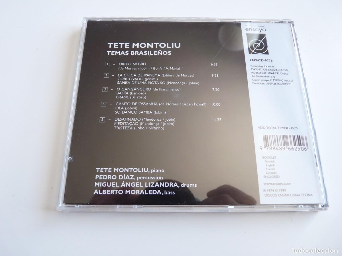 CDs de m&uacute;sica: CD Temas brasile&ntilde;os Tete Montoliu - Foto 2