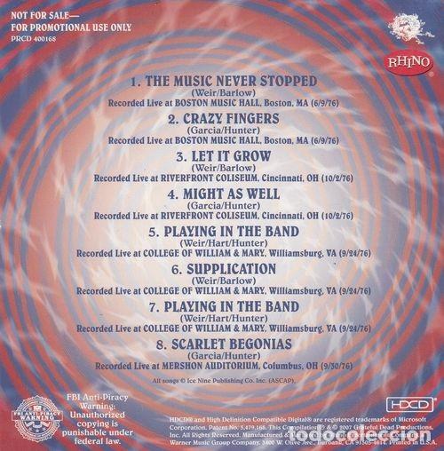 CDs de m&uacute;sica: GRATEFUL DEAD - CD SMPLER CON 8 TEMAS - CAJA Y - Foto 2
