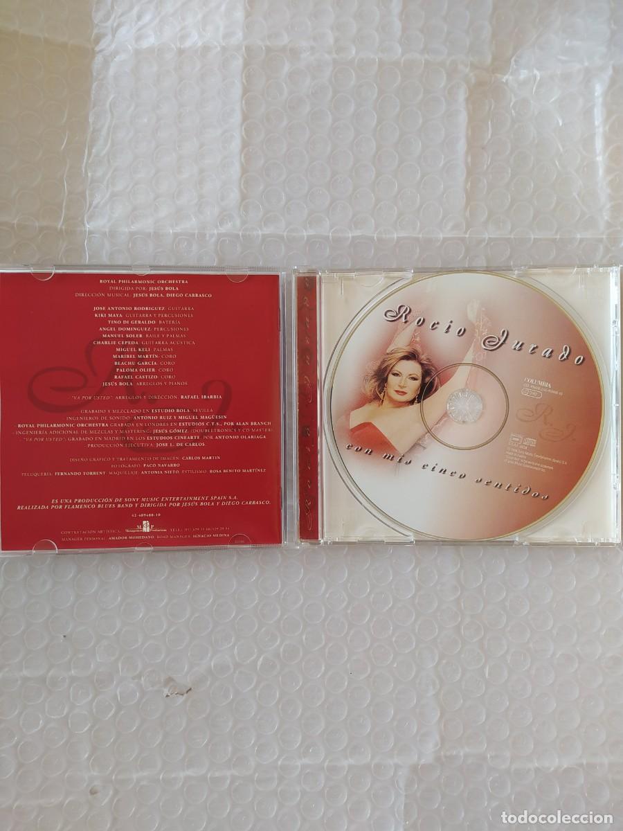 CDs de m&uacute;sica: roc&iacute;o jurado con mis cinco sentidos cd - Foto 2