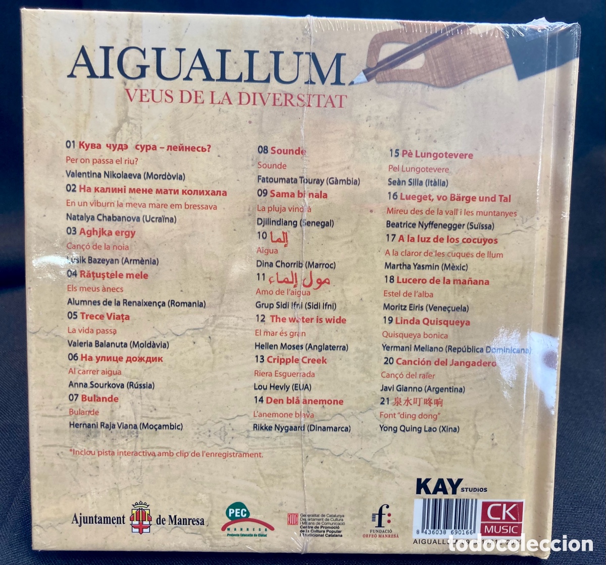 CDs de m&uacute;sica: CD AIGUALLUM -Veus de la diversitat - Kay Studios (2009) - Foto 2