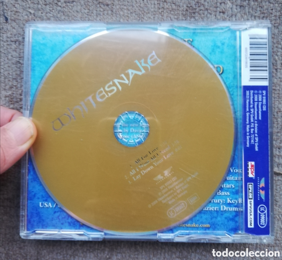 CDs de m&uacute;sica: Whitesnake - All for love. CD single 2008 - Foto 2