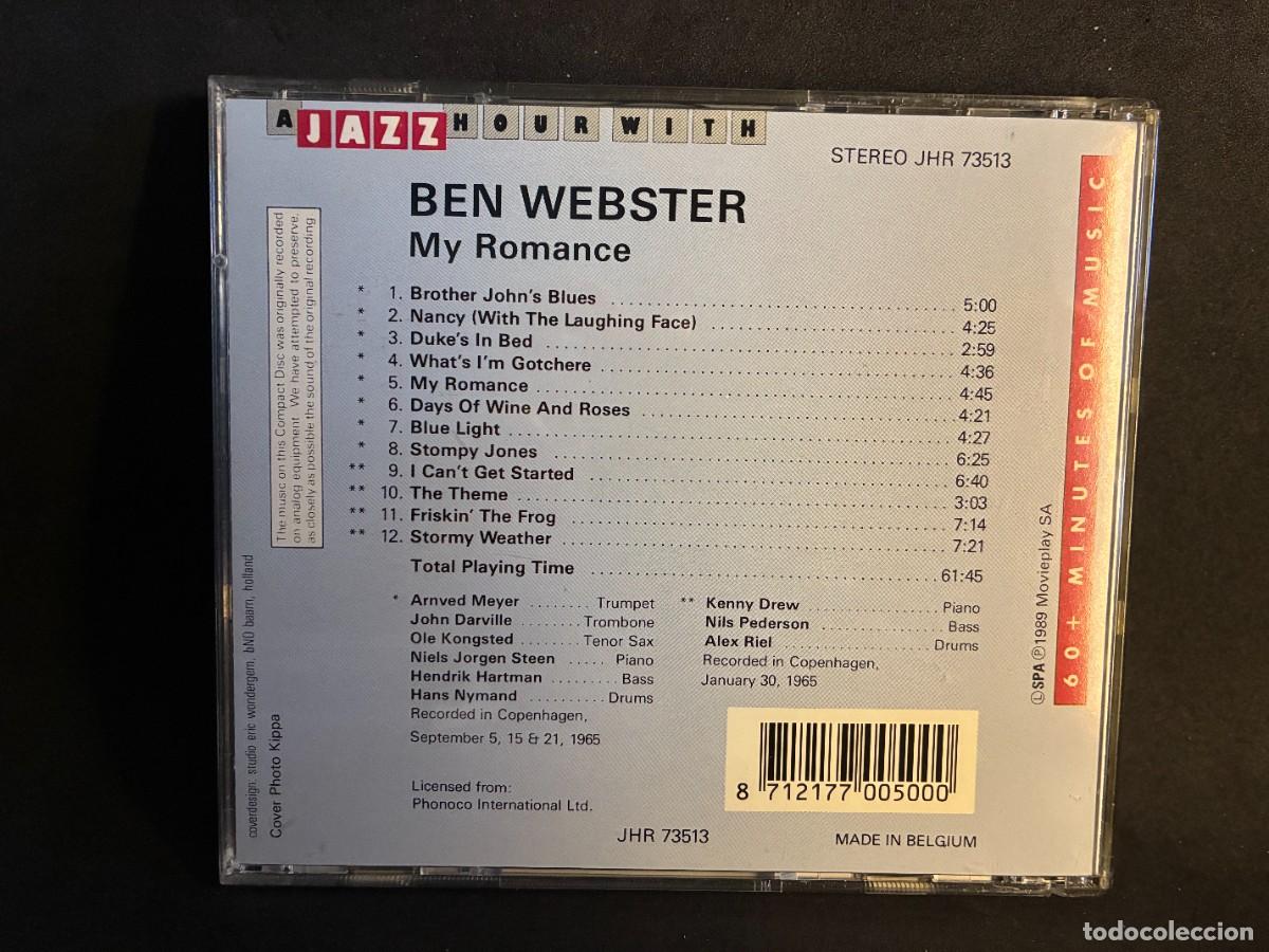 CDs de m&uacute;sica: Ben Webster &ndash; My Romance - CD - Jazz Hour - Foto 2