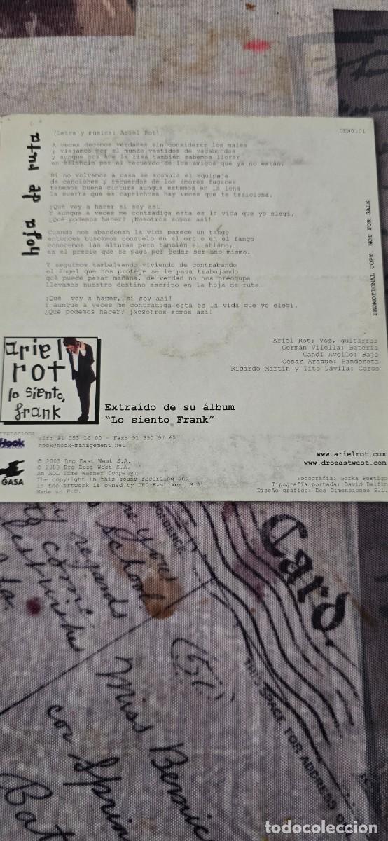 CDs de m&uacute;sica: ARIEL ROT. HOJA DE RUTA 2003. CD SINGLE - Foto 2