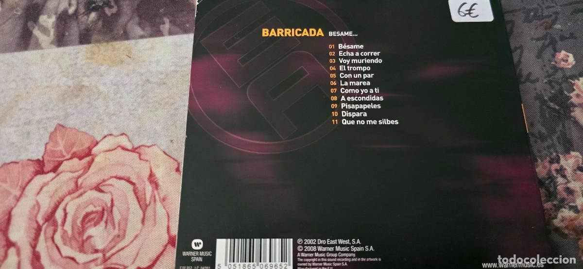 CDs de m&uacute;sica: BARRICADA. BESAME. 2002. CD - Foto 2