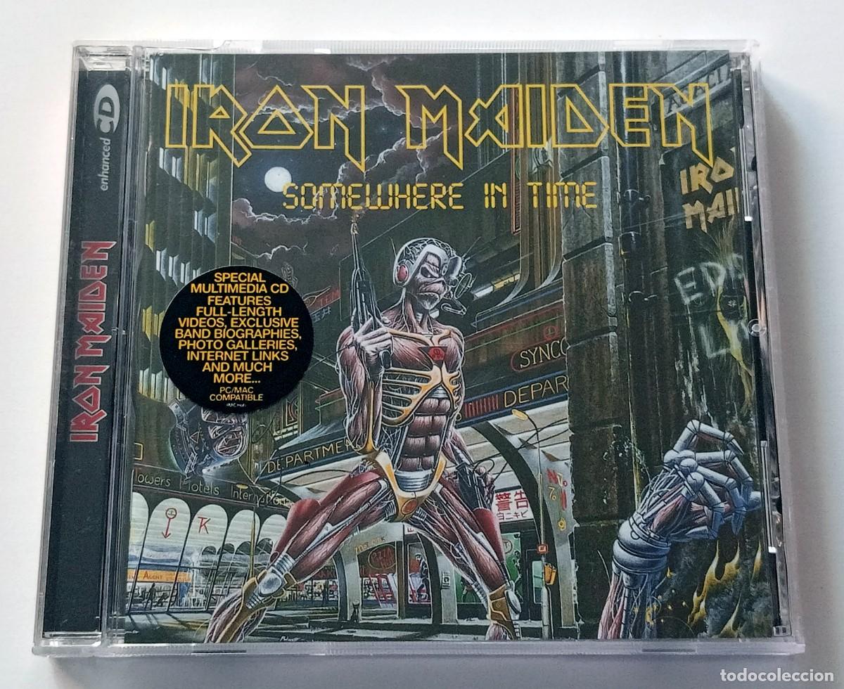 CDs de m&uacute;sica: CD IRON MAIDEN - SOMEWHERE IN TIME - Foto 1