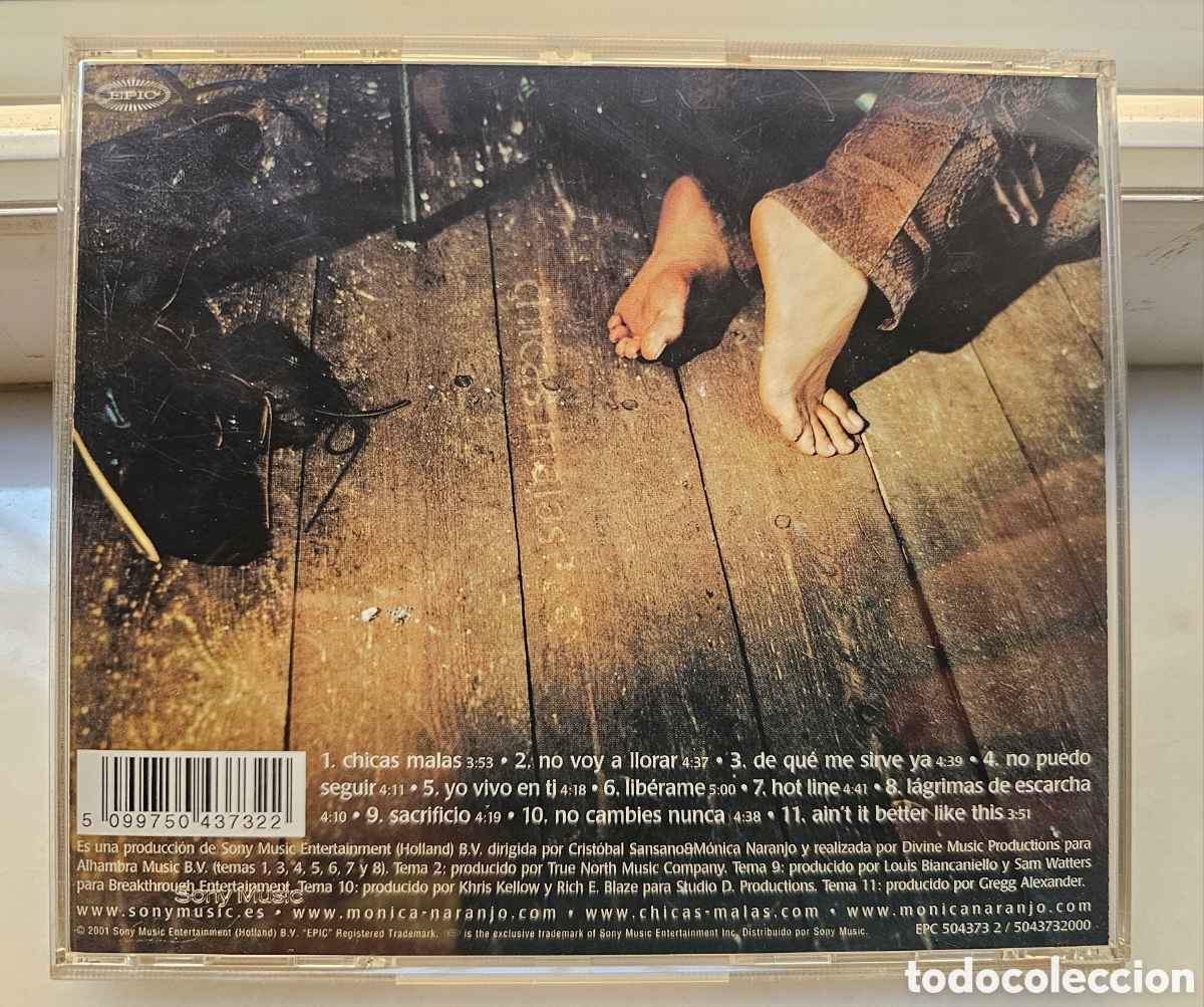 CDs de m&uacute;sica: CD M&oacute;nica Naranjo - Chicas Malas - Foto 3