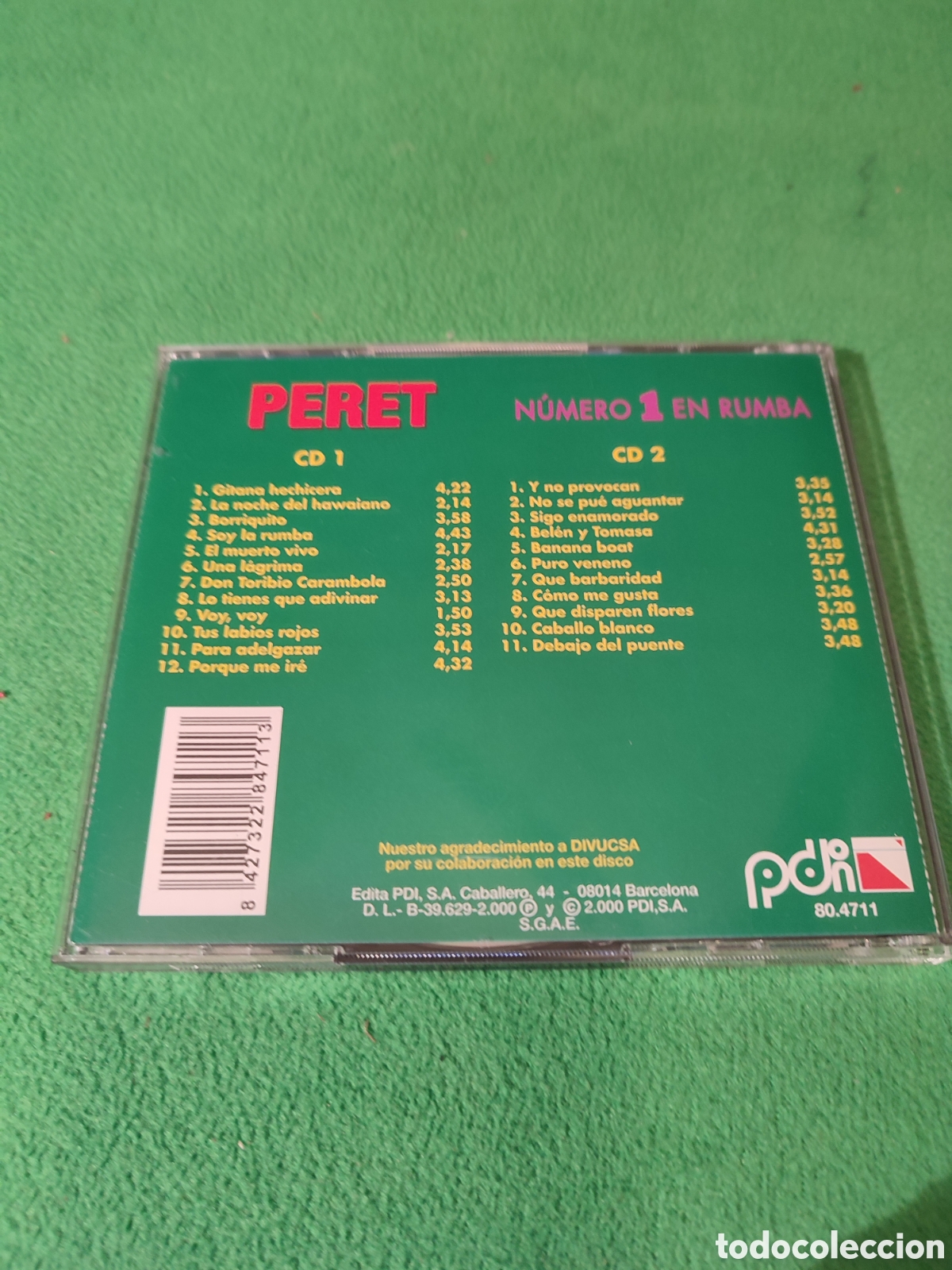 CDs de m&uacute;sica: Peret - N&uacute;mero 1 en Rumbas 2 CDs - Foto 3