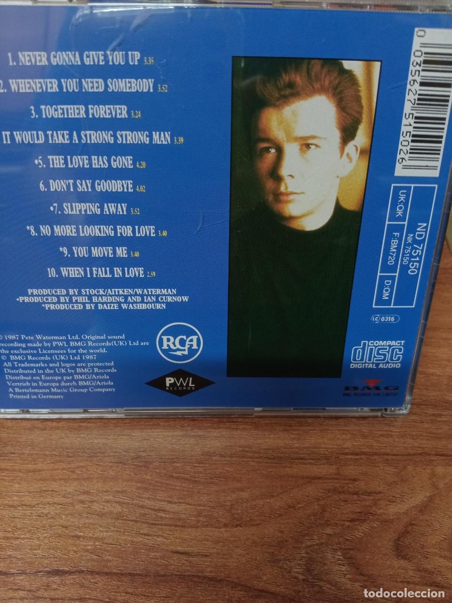 CDs de m&uacute;sica: RICK ASTLEY - WHENEVER YOU NEED SOMEBODY - Foto 2