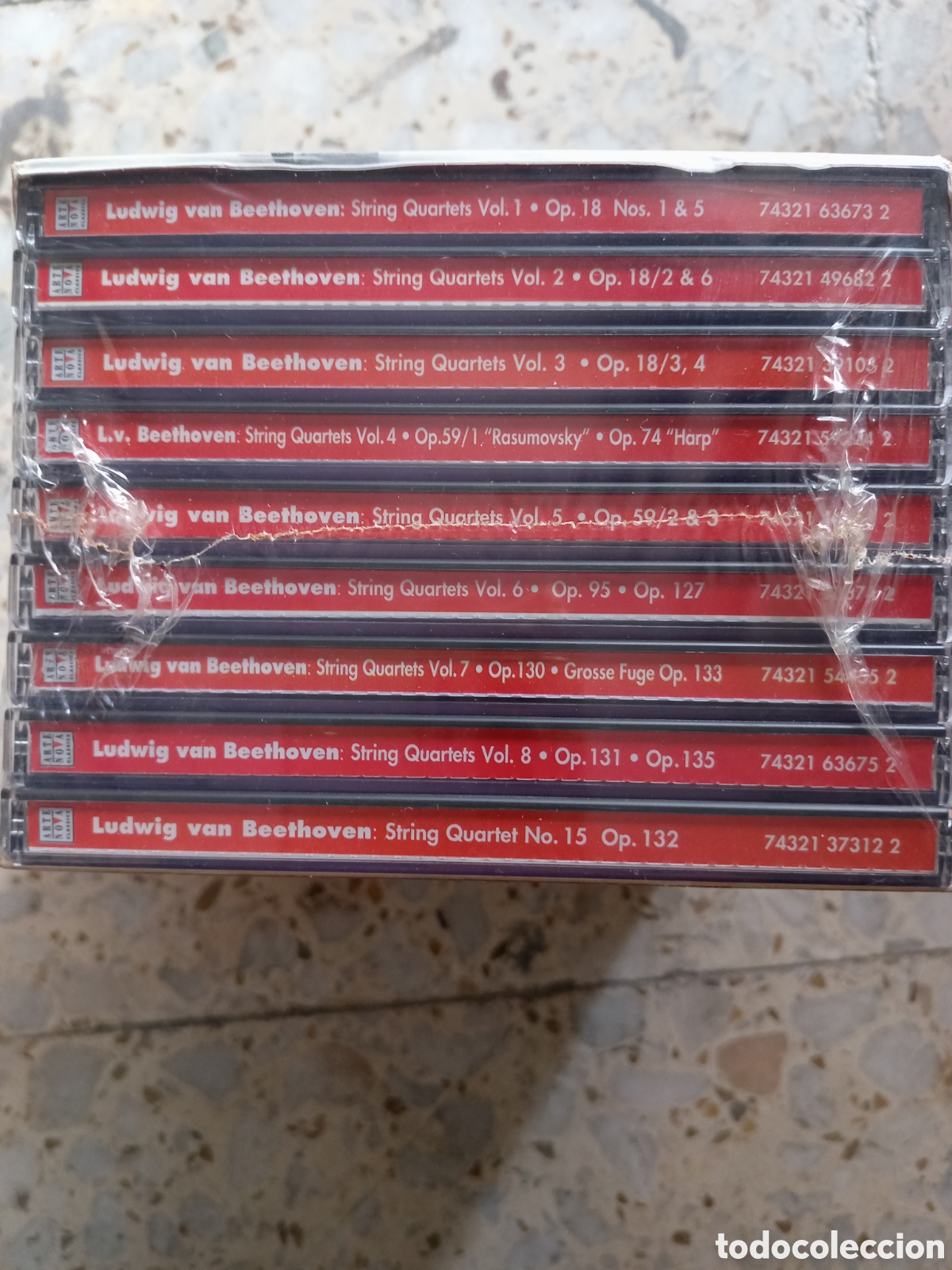 CDs de m&uacute;sica: 9 CD CAJA BEETHOVEN QUARTETS ALEXANDER STRING QUARTET NUEVO PRECINTADO - Foto 3