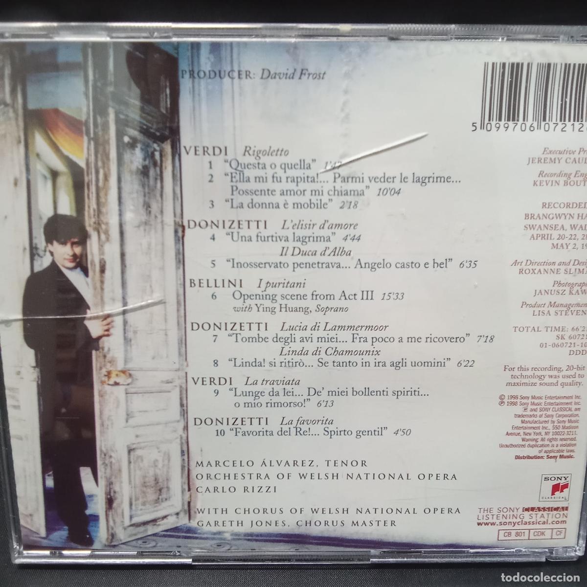CDs de m&uacute;sica: Marcelo &Aacute;lvarez, Bel Canto. CD - Foto 2