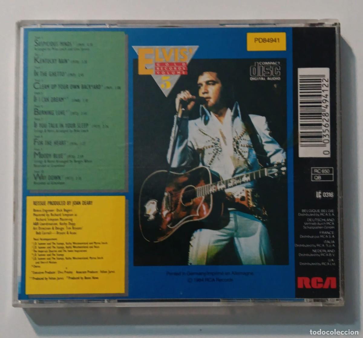 CDs de m&uacute;sica: CD COMPACT DISC ELVIS GOLD RECORDS - Foto 3