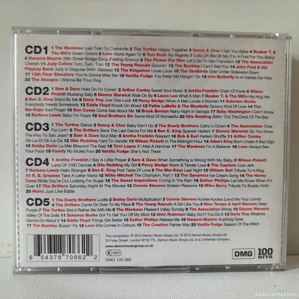 CDs de m&uacute;sica: Sixties Pop. 100 Hits. 5 CDs - Foto 2