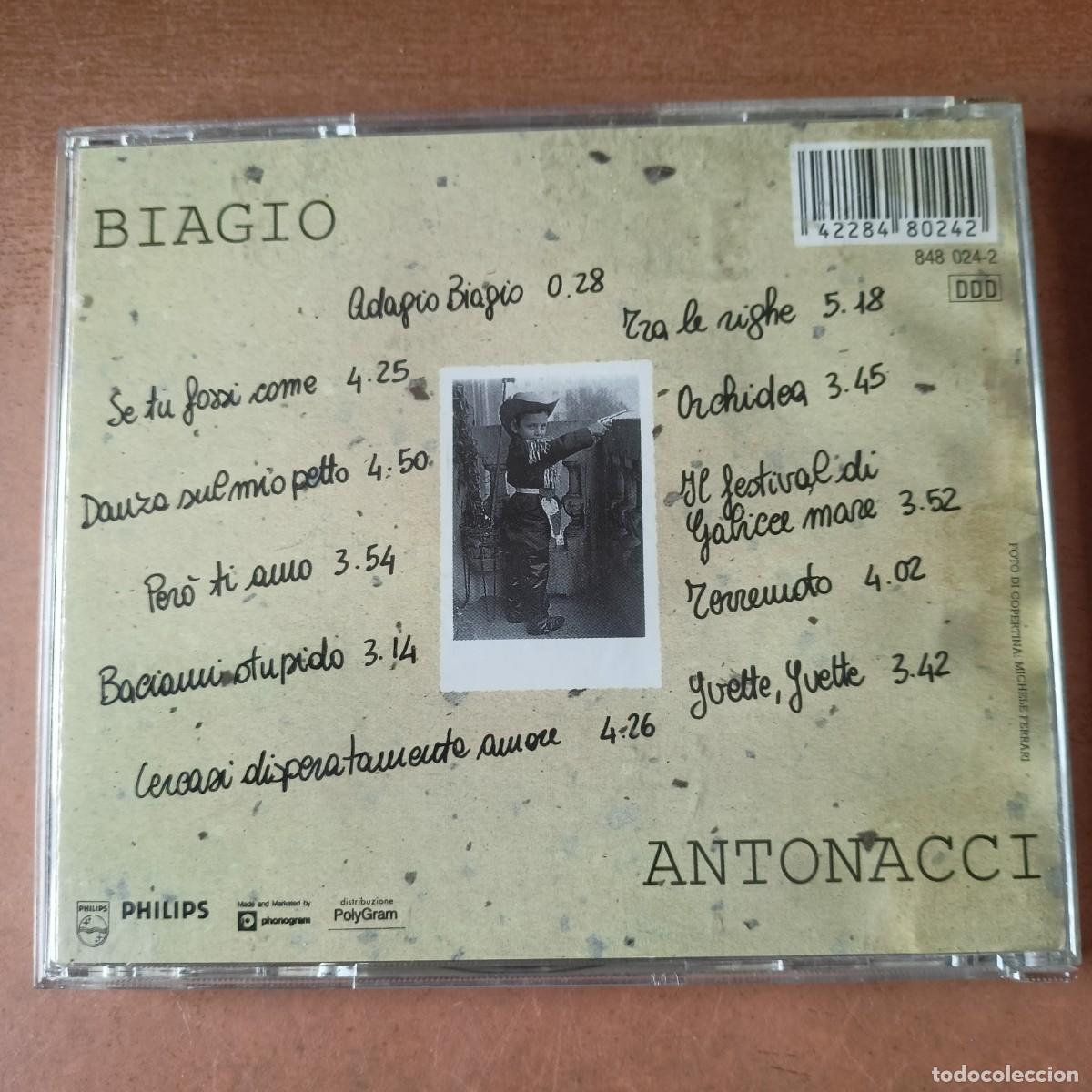 CDs de m&uacute;sica: Biaggio Antonnaci - Adagio Biaggio CD - Foto 2