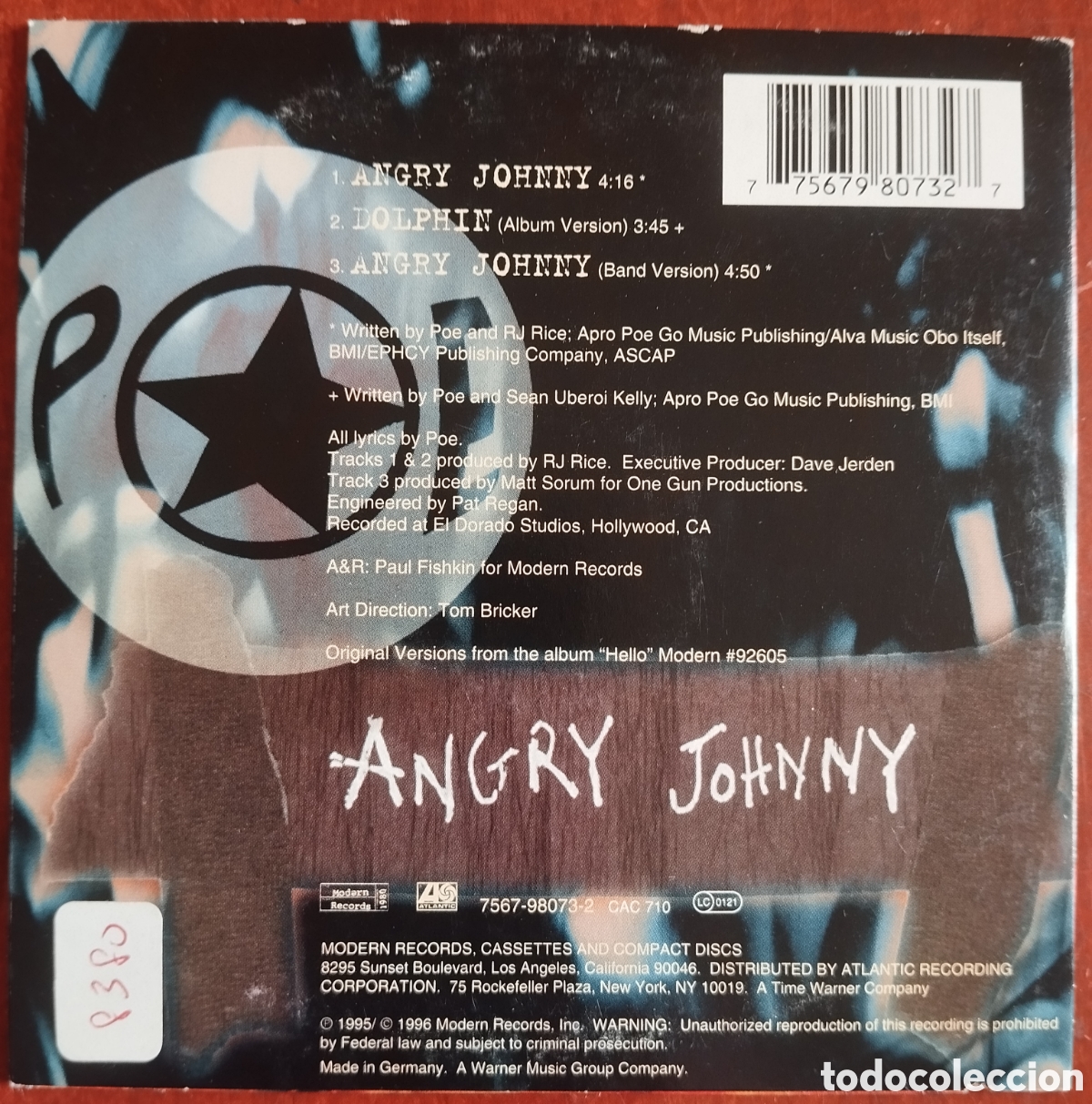 CDs de m&uacute;sica: Poe - Angry Johnny - CD single - Foto 2