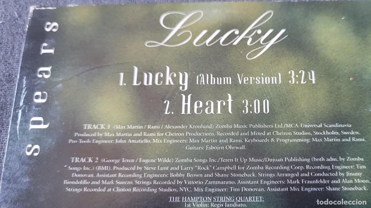 CDs de m&uacute;sica: BRITNEY SPEARS LUCKY CD single 2 canciones 2000 - Foto 4