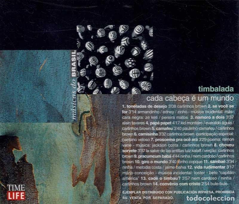 CDs de m&uacute;sica: Timbalada - Cada Cabe&ccedil;a &eacute; um mundo. CD - Foto 2