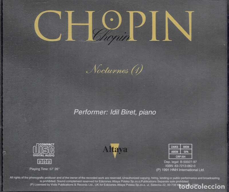 CDs de m&uacute;sica: Chopin - Nocturnes (1). CD - Foto 2