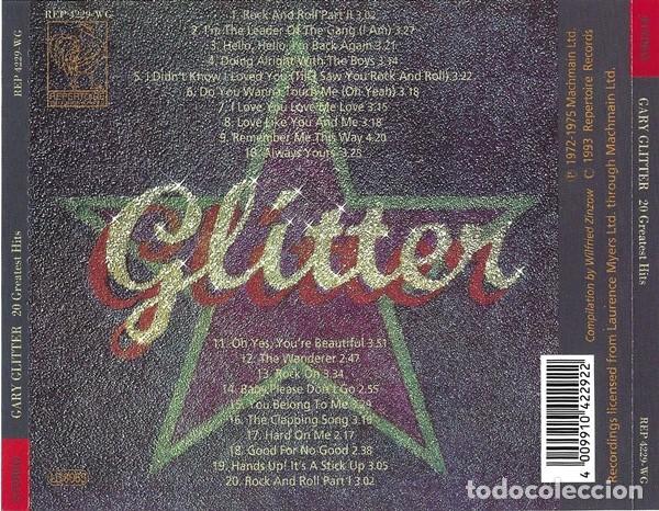 CDs de m&uacute;sica: Gary Glitter &ndash; 20 Greatest Hits - CD Precintado - Foto 2