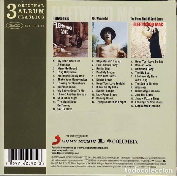 CDs de m&uacute;sica: Fleetwood Mac &ndash; 3 Original Album Classics - Foto 2
