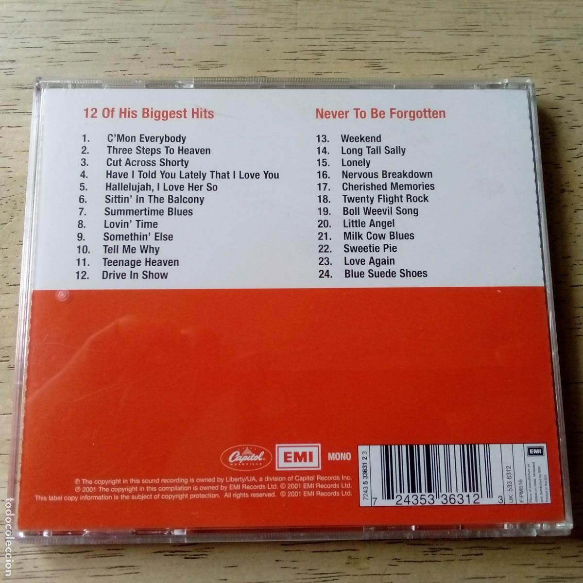CDs de m&uacute;sica: Eddie Cochran. 2-0n-1. CD - Foto 2