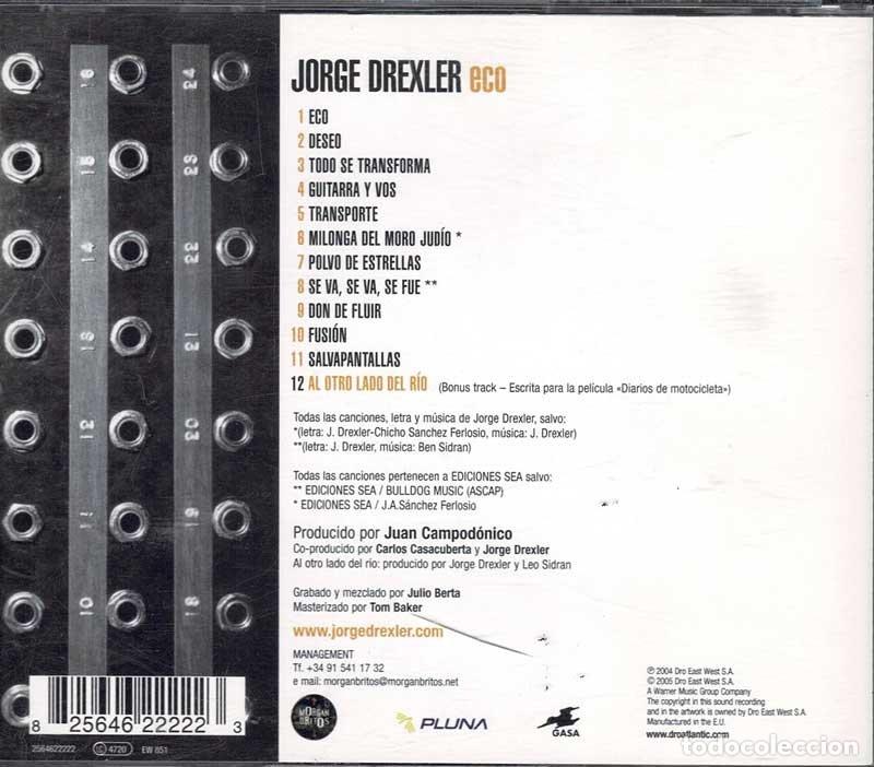 CDs de m&uacute;sica: Jorge Drexler - Eco. CD - Foto 2