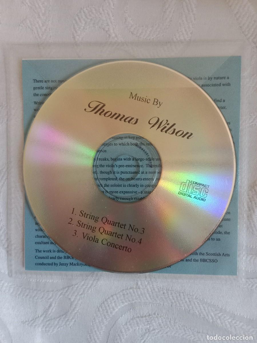 CDs de m&uacute;sica: THOMAS WILSON - 1. String Quartet No. 3 2. String Quartet No. 4 3. Viola Concerto - Foto 2