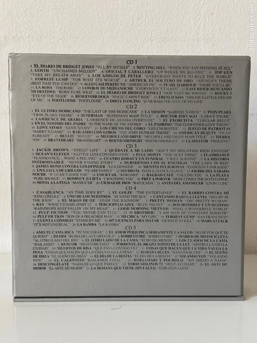 CDs de m&uacute;sica: Las 101 canciones del cine. 5 CDs. - Foto 2