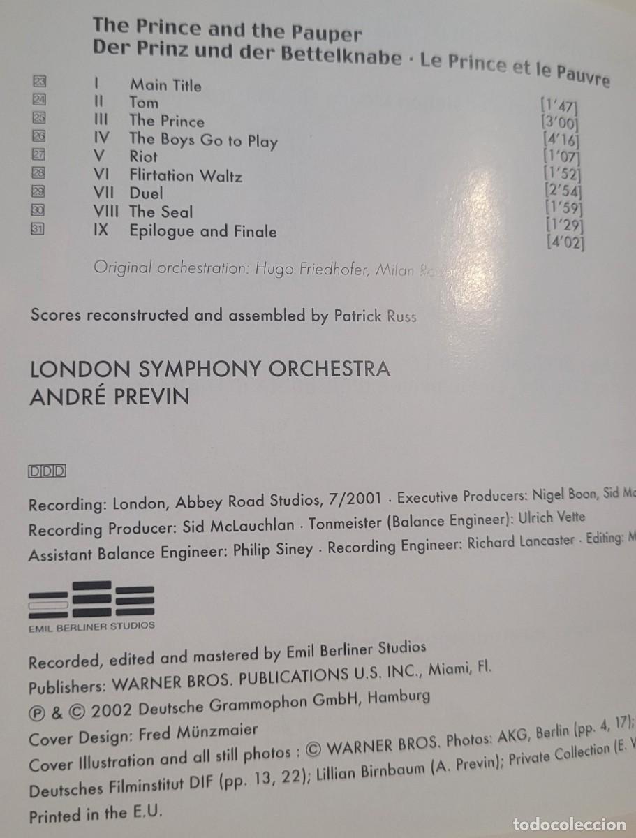 CDs de m&uacute;sica: PREVIN CONDUCTS KORNGOLD - Foto 5