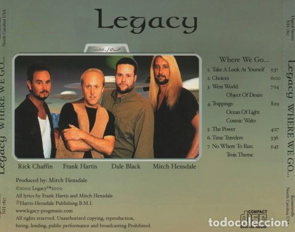 CDs de m&uacute;sica: Legacy &ndash; Where We Go... - CD - Rock Progresivo - Foto 2