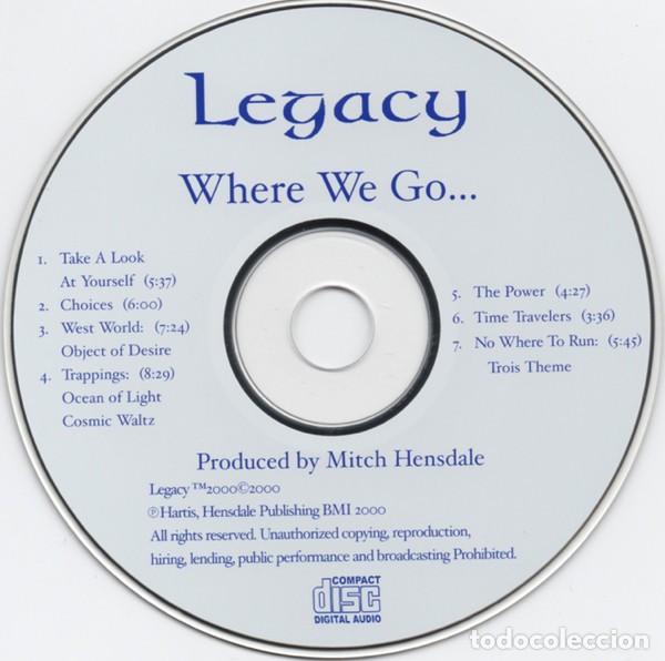CDs de m&uacute;sica: Legacy &ndash; Where We Go... - CD - Rock Progresivo - Foto 3