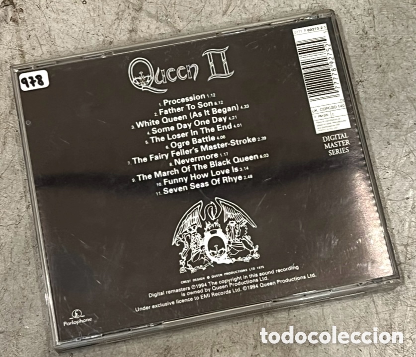 CDs de m&uacute;sica: CD. Queen. &ldquo;Queen II&rdquo;. 1994. - Foto 2