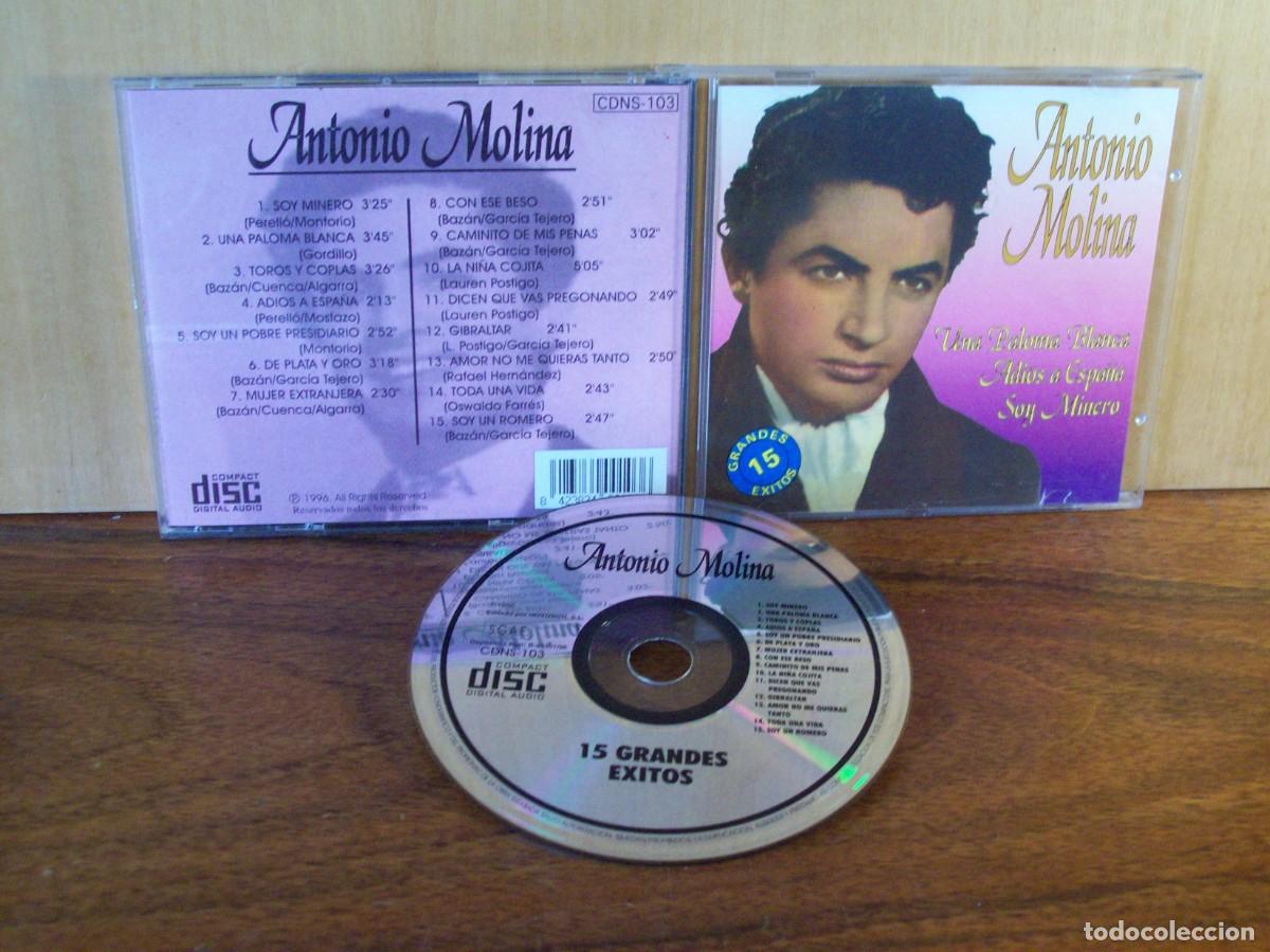 CDs de m&uacute;sica: ANTONIO MOLINA - 15 GRANDES EXITOS - CD - Foto 1