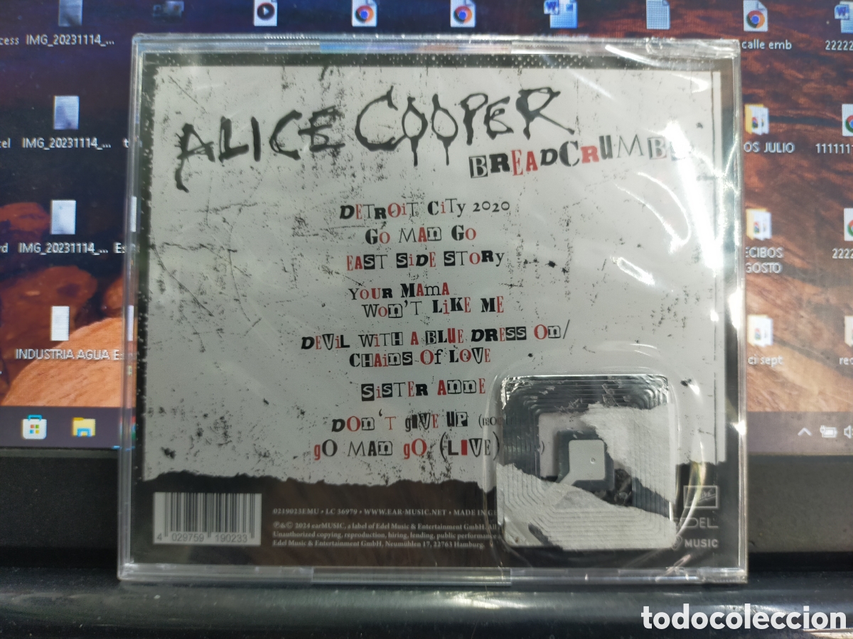 CDs de m&uacute;sica: Alice Cooper CD bread crumbs 2024 precintado - Foto 2