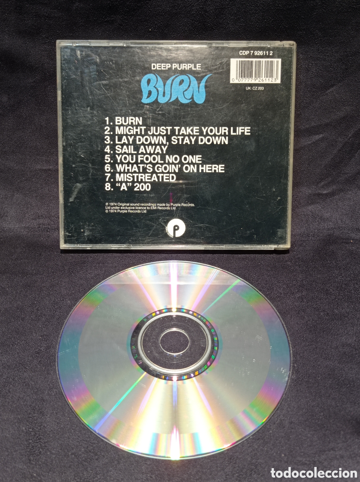 CDs de m&uacute;sica: CD DEEP PURPLE. BURN. UK - Foto 2