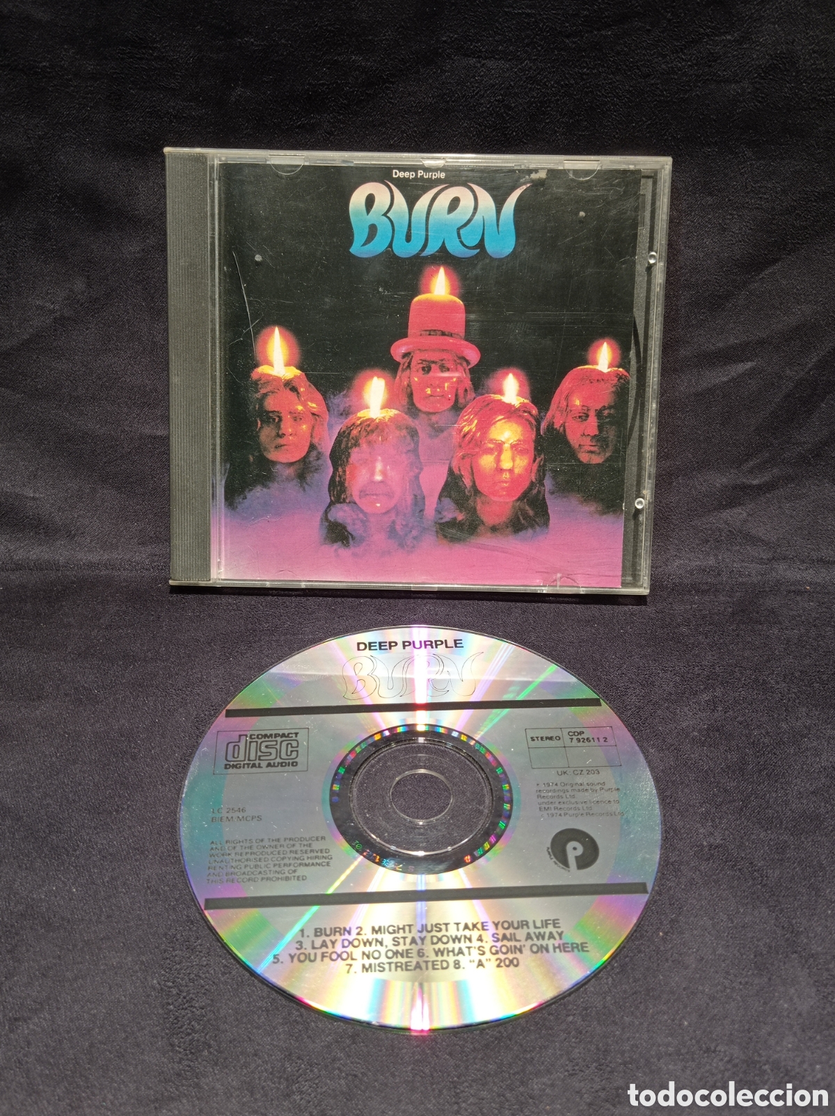 CDs de m&uacute;sica: CD DEEP PURPLE. BURN. UK - Foto 1