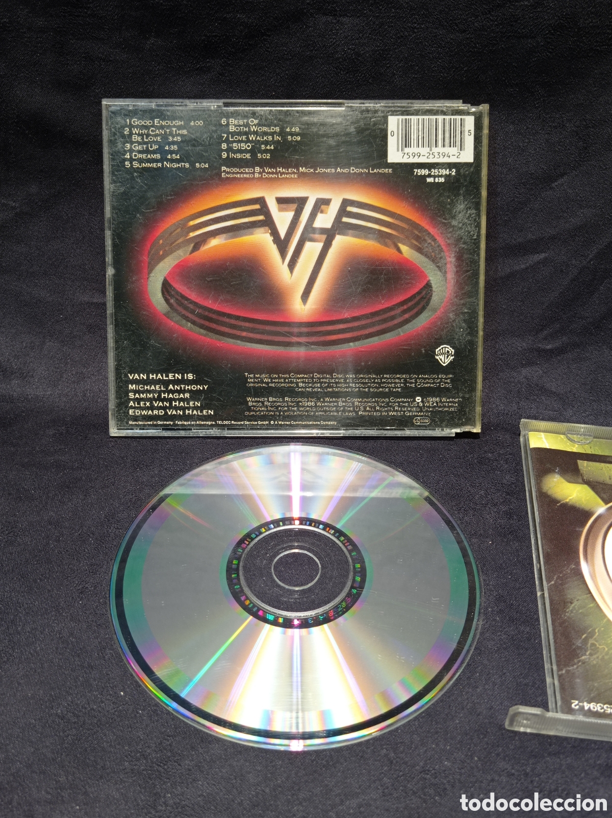 CDs de m&uacute;sica: CD VAN HALEN 5150. WARNER 1986 GERMANY. - Foto 2