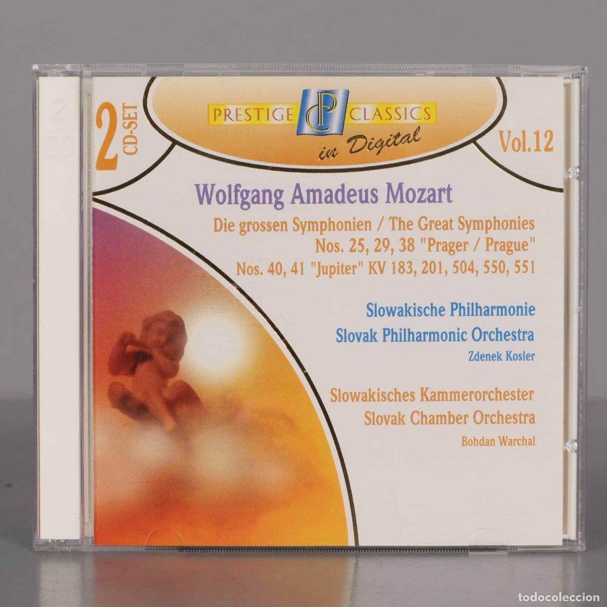 CDs de M&uacute;sica: CD. Symphonies Nos. 25, 29, 38 Prague&acute;, Nos. 40, 41 &acute;Jupiter&acute; KV 183, 201, 504, 550, 551 MOZART