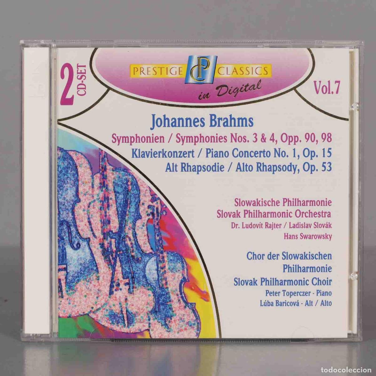 CDs de M&uacute;sica: CD. Johannes Brahms &ndash; Symphonies Nos. 3 and 4 / Piano Concerto No. 1 / Alto Rhapsody