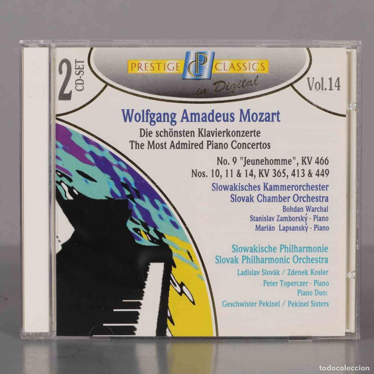 CDs de M&uacute;sica: CD. Wolfgang Amadeus Mozart &ndash; The Most Admired Piano Concertos