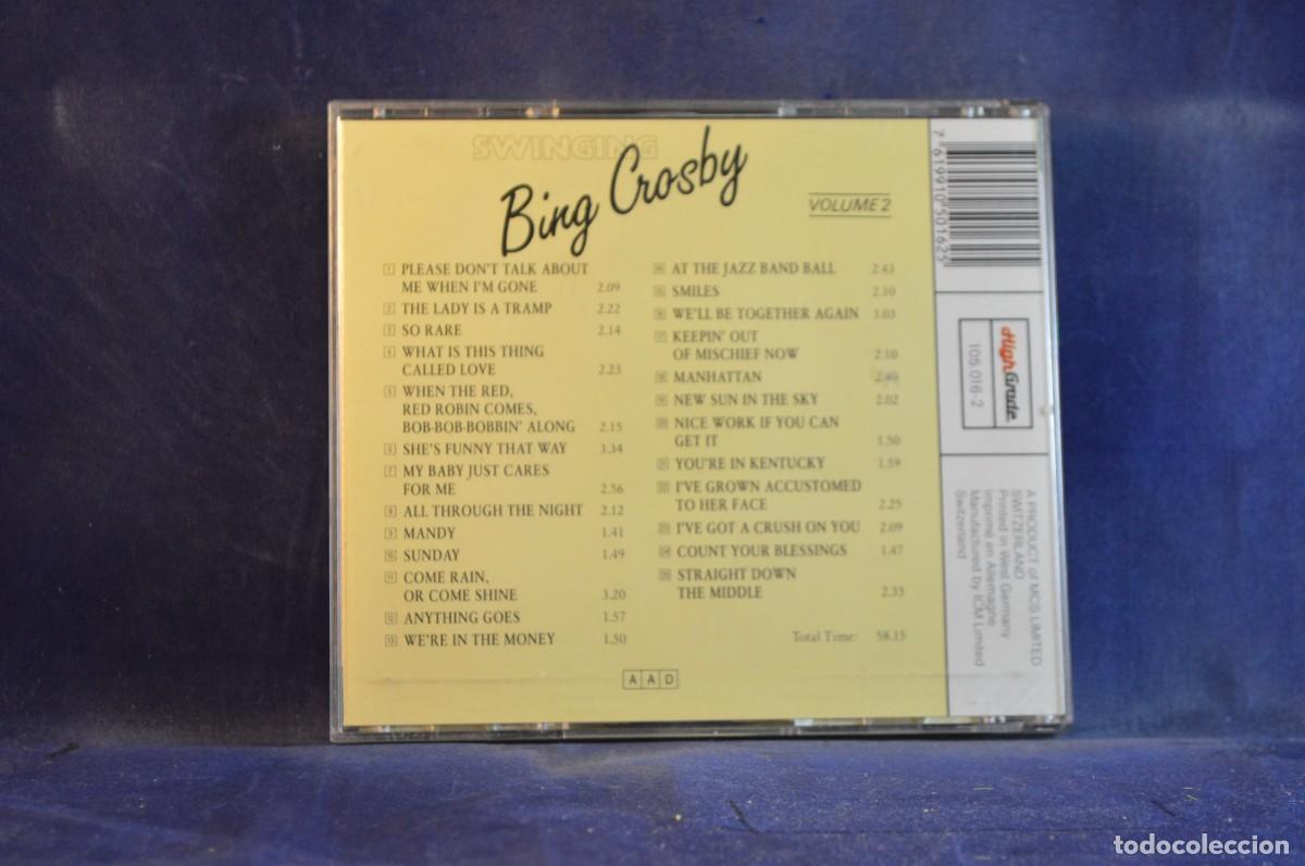 CDs de m&uacute;sica: BING CROSBY &ndash; SWINGING VOLUME 2 - CD - Foto 2