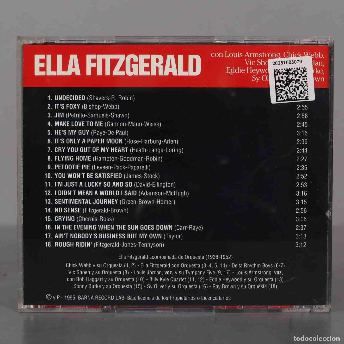 CDs de m&uacute;sica: CD. Ella Fitzgerald &ndash; Ella Fitzgerald - Foto 2