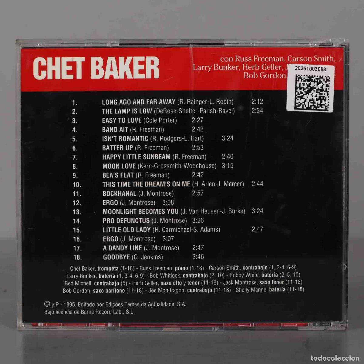 CDs de m&uacute;sica: CD. Chet Baker &ndash; Chet Baker - Foto 2