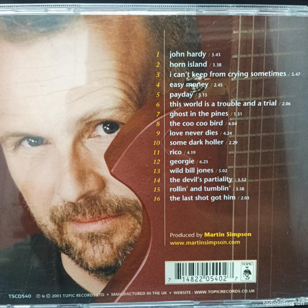 CDs de m&uacute;sica: MARTIN SIMPSON, Righteousness & Humidity. CD - Foto 2