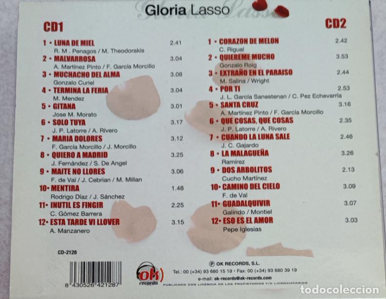 CDs de m&uacute;sica: GLORIA LASSO, 2 CDS, OK RECORDS, CD - Foto 2