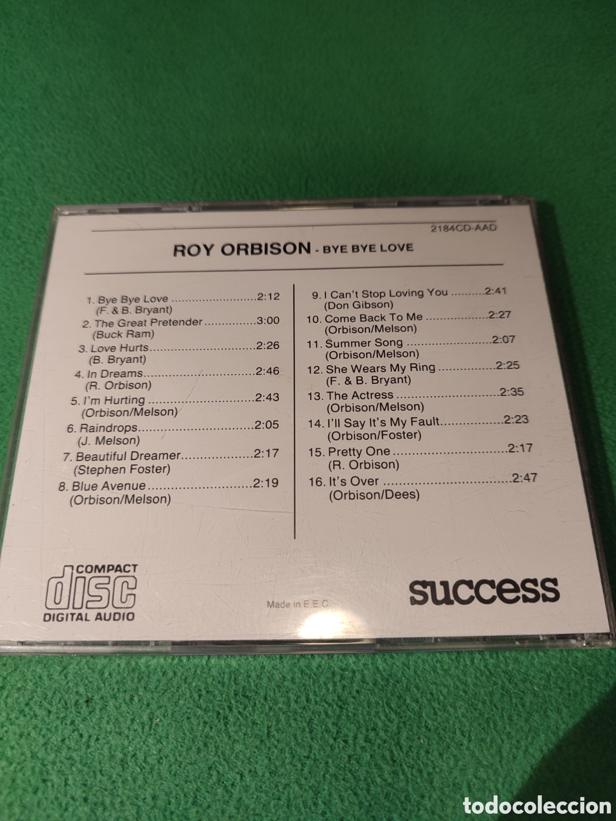 CDs de m&uacute;sica: Roy Orbison - Bye Bye love - Foto 3