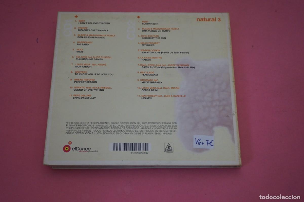 CDs de m&uacute;sica: CD - NATURAL 3 - DOBLE CD - DISCO EN BUEN ESTADO - Foto 4