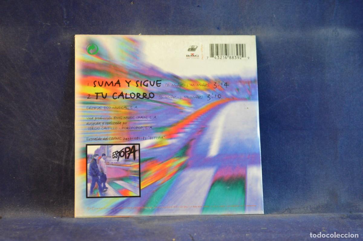 CDs de m&uacute;sica: ESTOPA &ndash; SUMA Y SIGUE - CD SINGLE - Foto 2