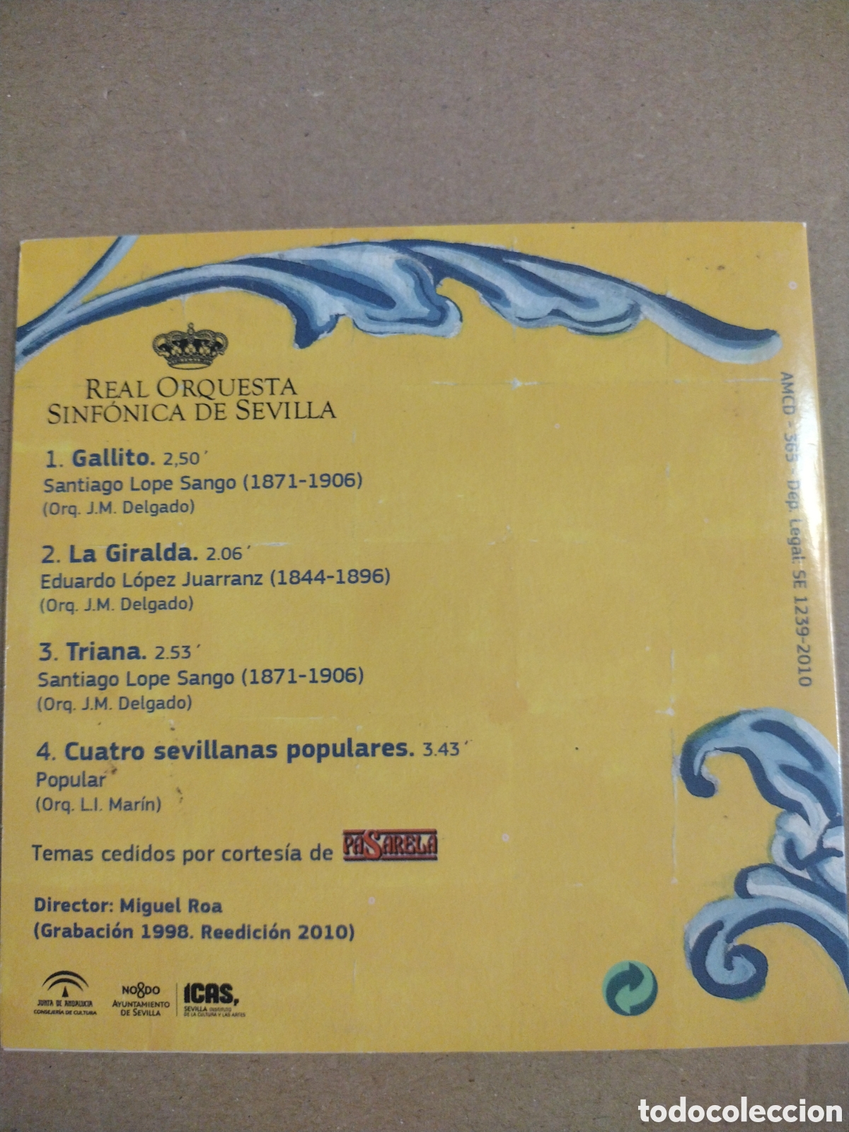 CDs de m&uacute;sica: REAL ORQUESTA SINFONICA DE SEVILLA. CD - Foto 2
